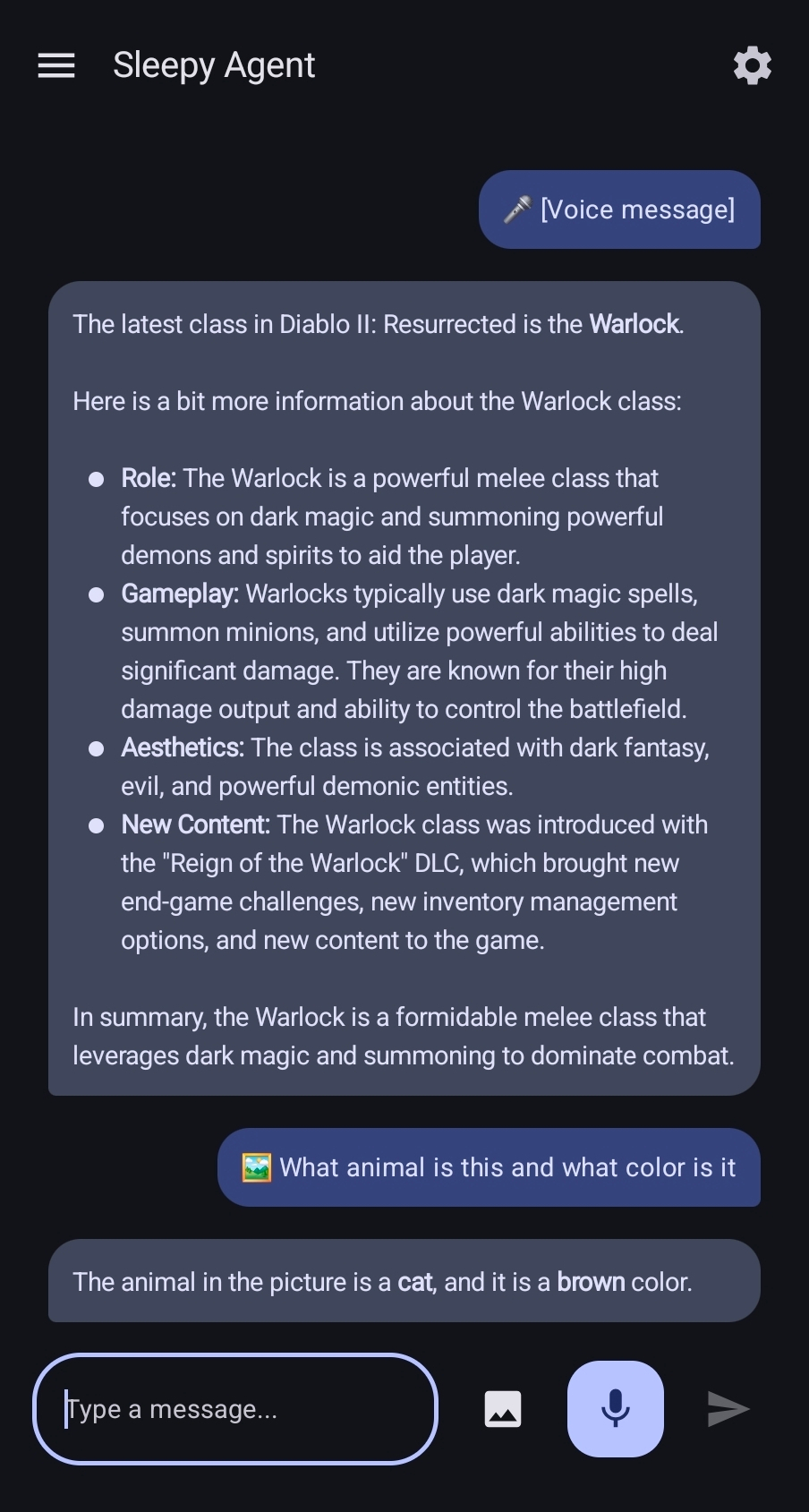 Sleepy Agent Screenshot